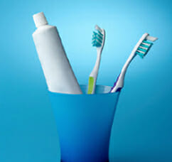 Toothbrush and toothpaste